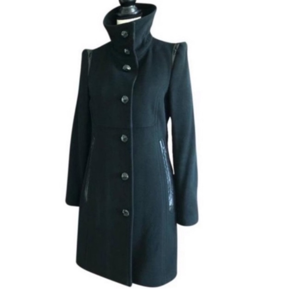 Mackage Black Wool and Cashmere Coat XS